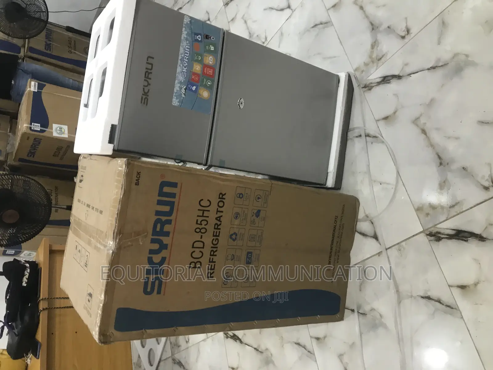 Skyrun Double Door 70litres Silver Refrigerator