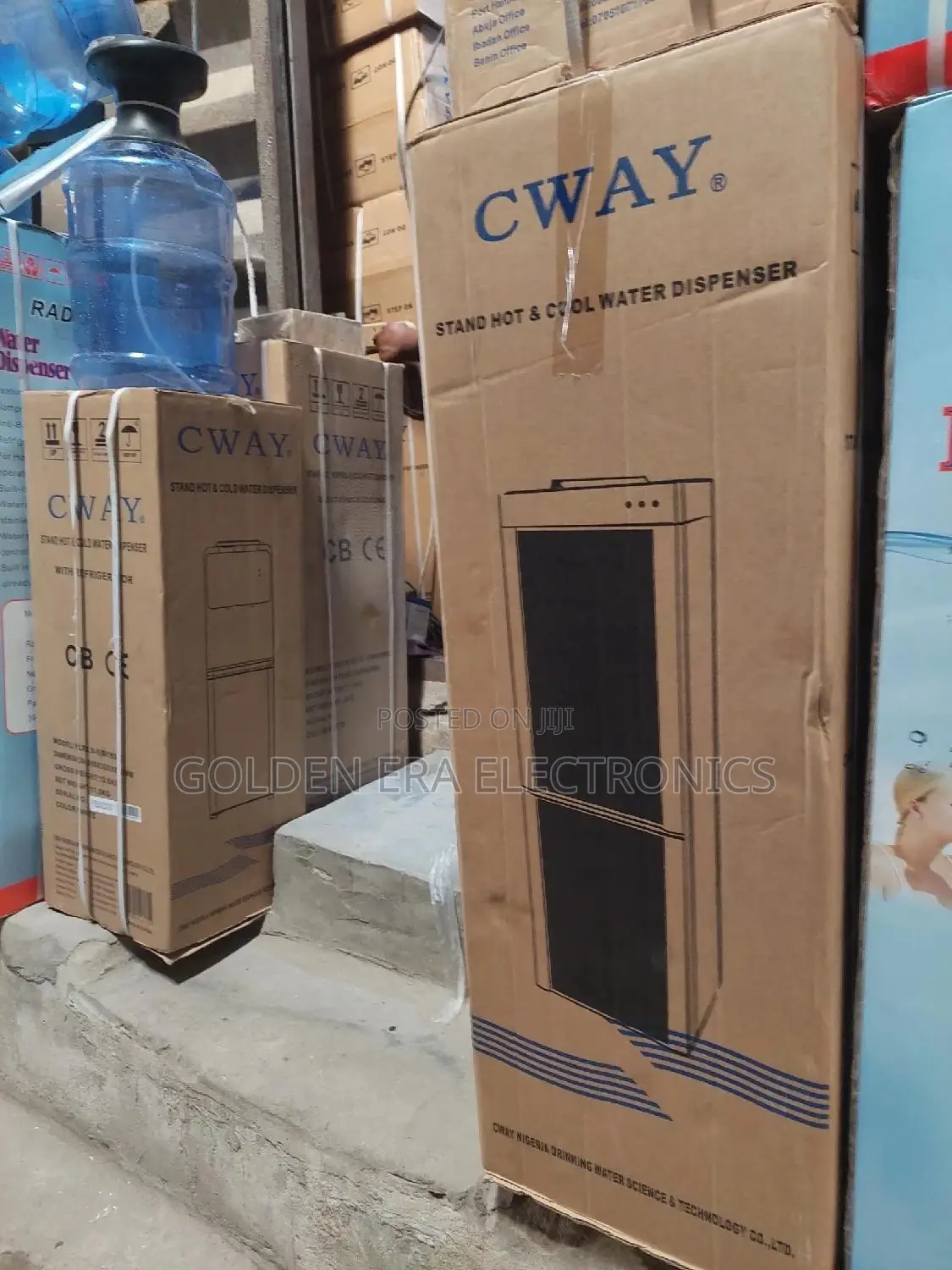 Cway Water Dispenser With Fridge Double Door