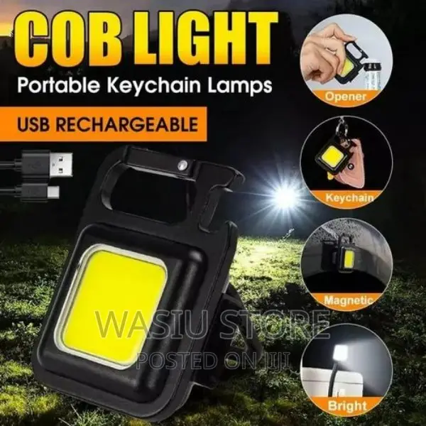 Cob Light Portable Keychain Lamp