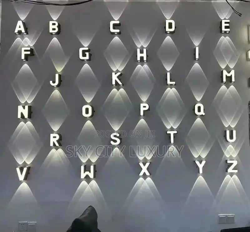 Led Alphabet Wall Light
