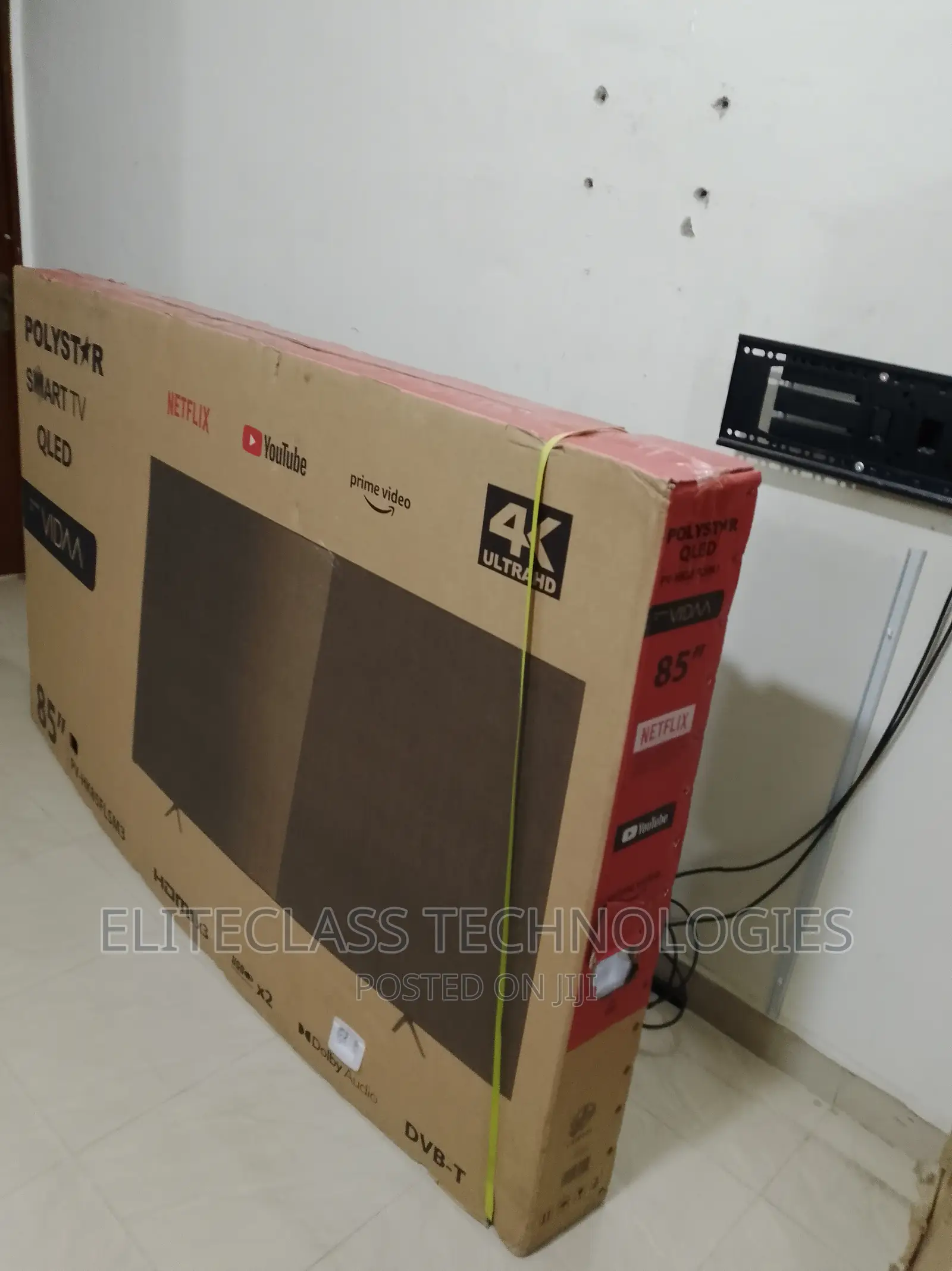 Polystar 85” Smart Led-Ultra HD TV Frameless