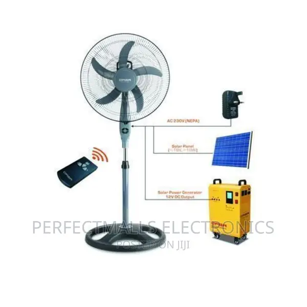 Qasa 18 Inches Ac/Dc Standing Fan QSF-18r(No Adapter)
