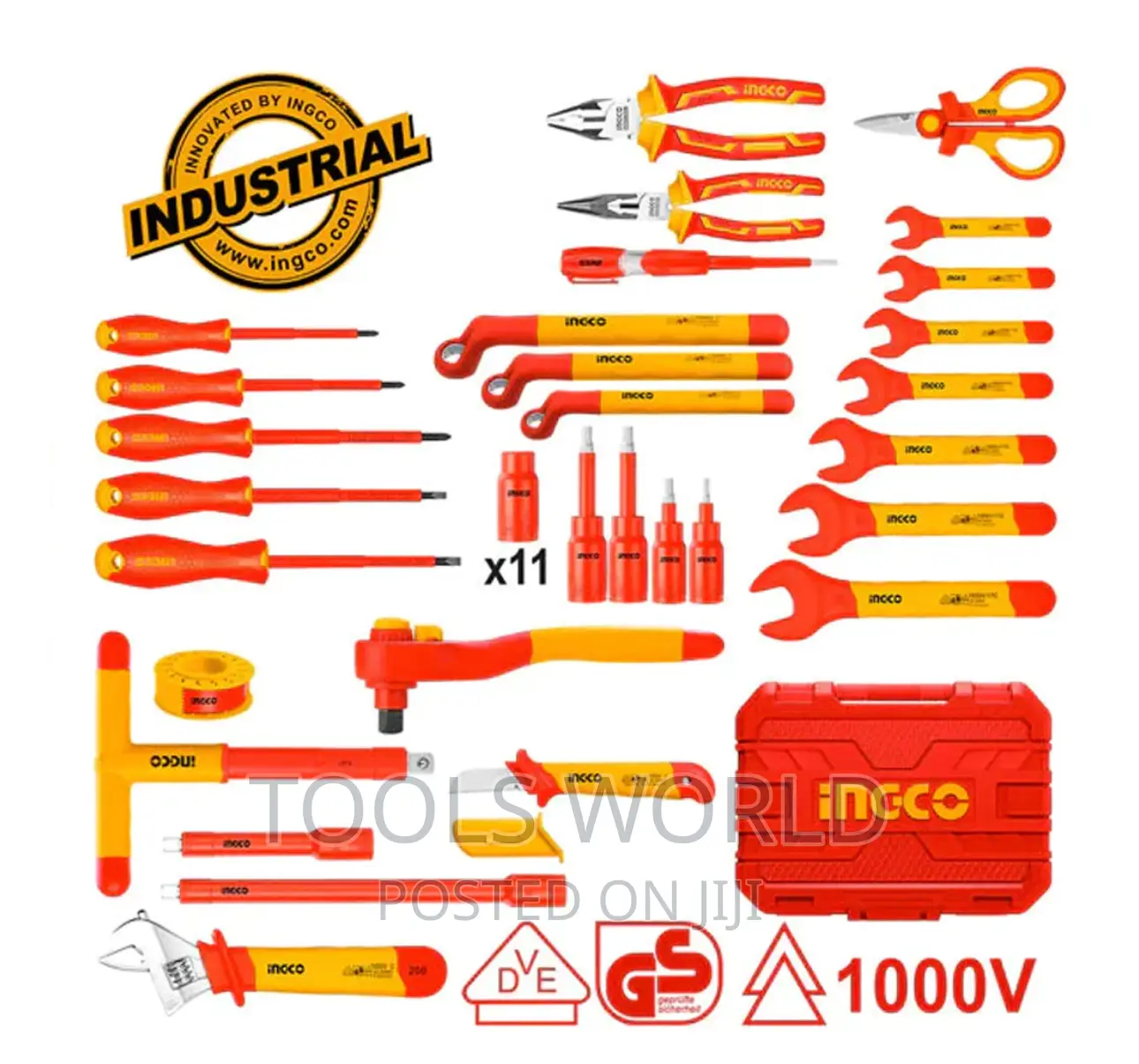 HKITH4101 INGCO 41pcs Insulated Hand Tools Set