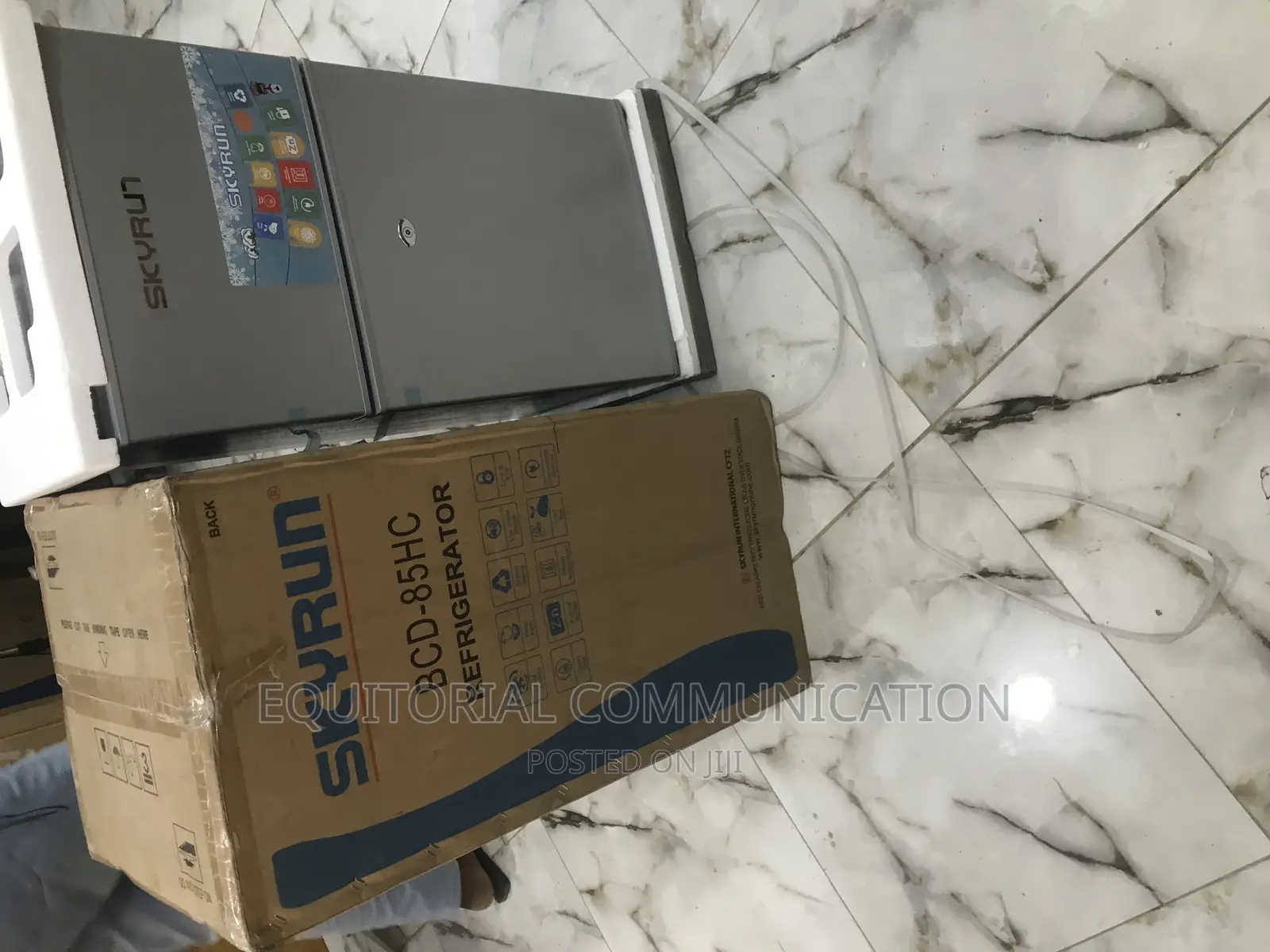 New in Skyrun Double Door Silver Refrigerator