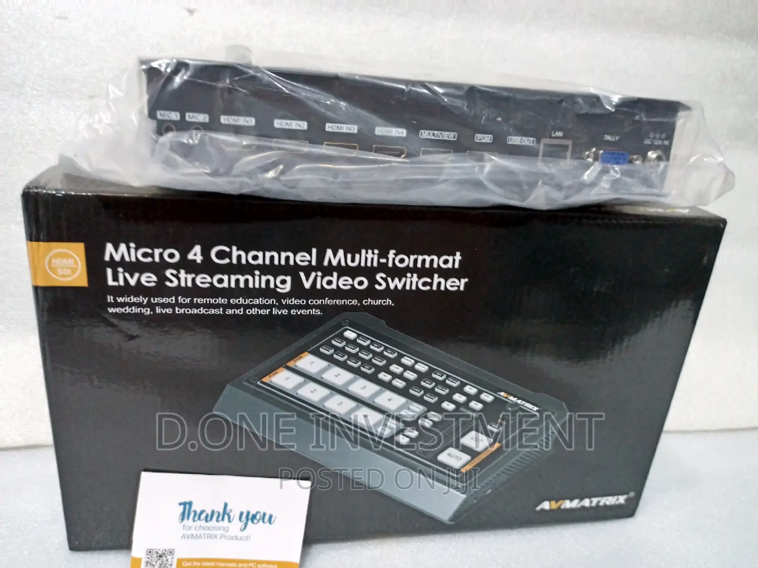 Avmatrix HVS0402 4 HDMI Channel Live Streaming Video Mixer