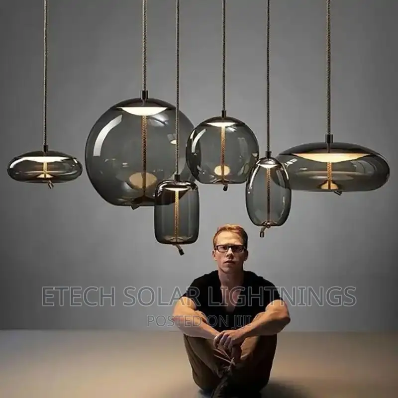 New Luxury L E D Glass Nordic Chandelier Light