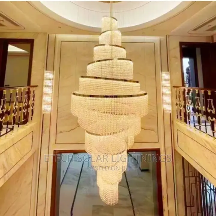 1,500mm Stair Case, Duplex Chandelier Light For Living Room