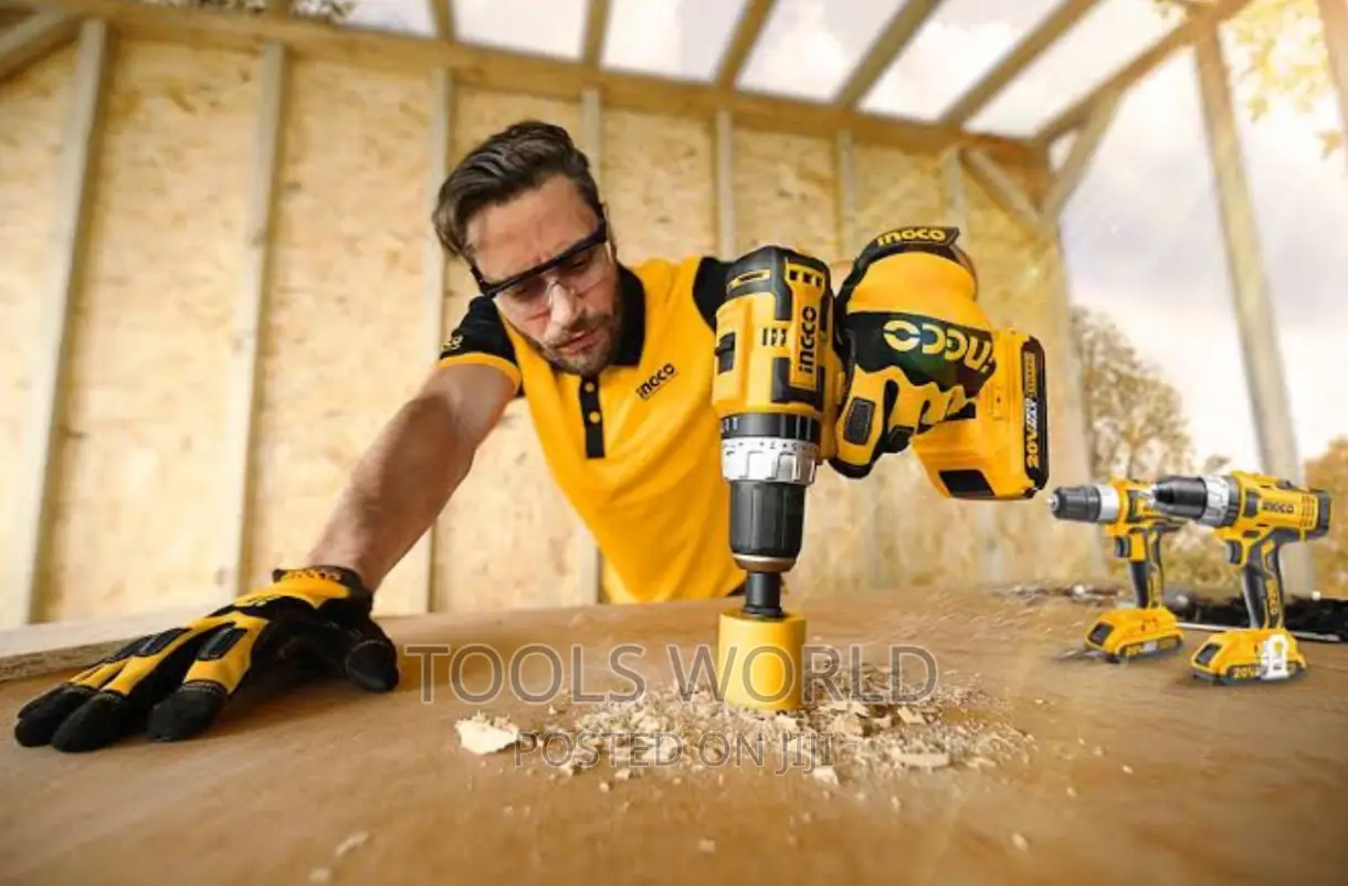 Ingco Lithium-Ion Brushless Cordless Hammer Impact Drill