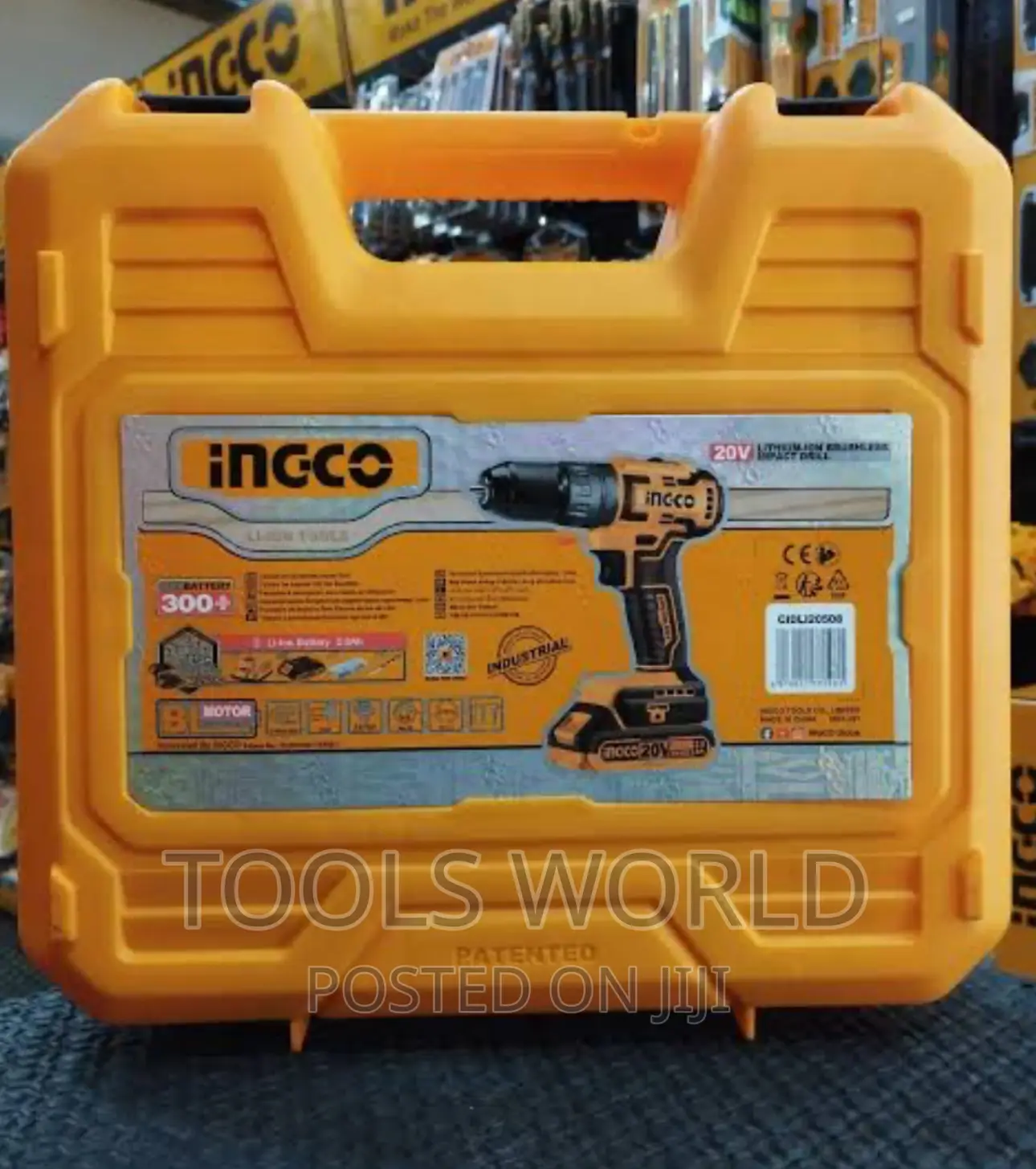 Ingco Lithium-Ion Brushless Cordless Hammer Impact Drill