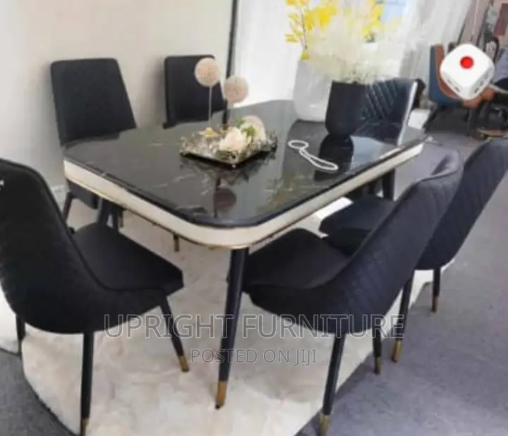 Dining Six Seater With Mable Table