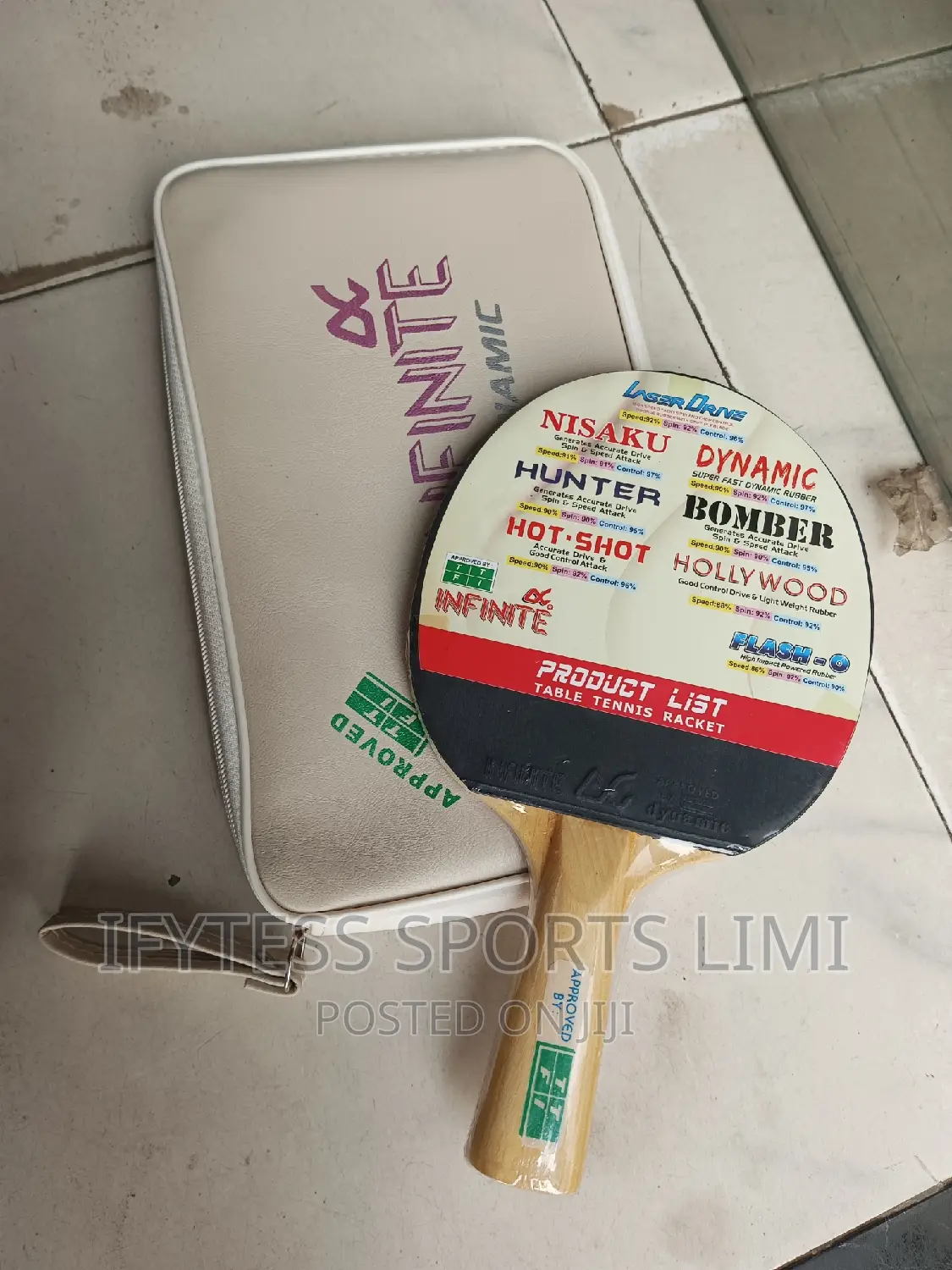 Original Dynamic Infinite Table Tennis Bat.