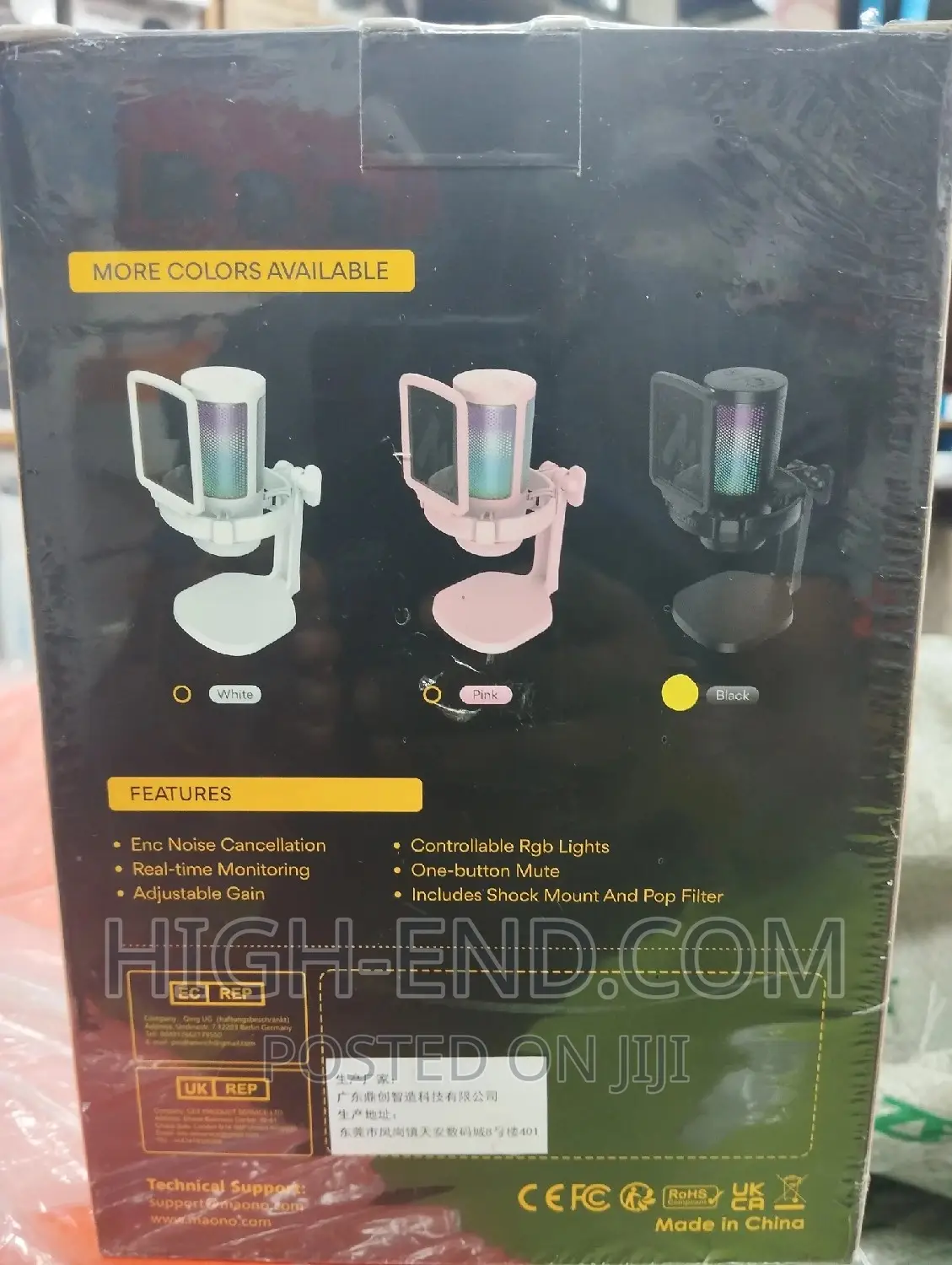 Maono Dgm20 Gaming USB Microphone With Noise Cancelling