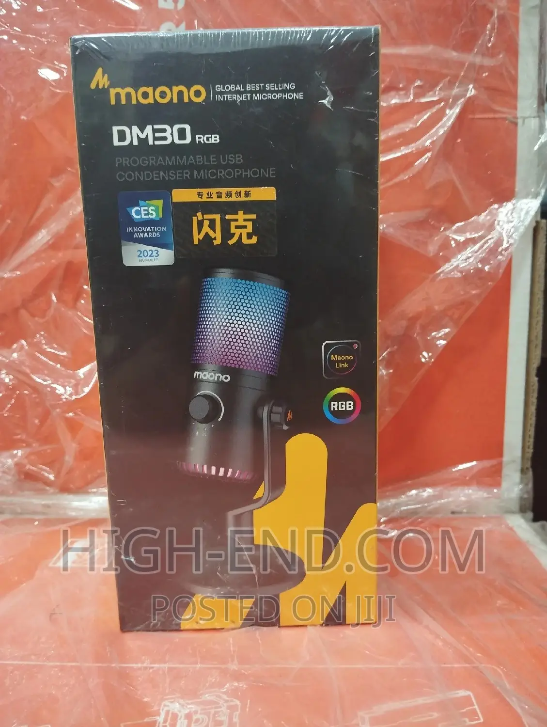 Maono Dm30 RGB Programmable USB Condenser Microphone