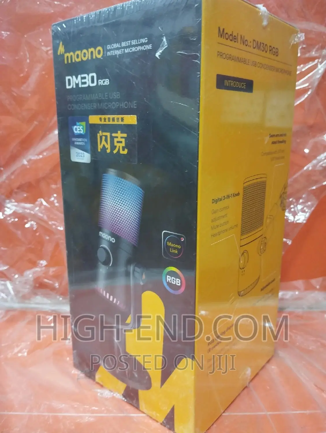 Maono Dm30 RGB Programmable USB Condenser Microphone