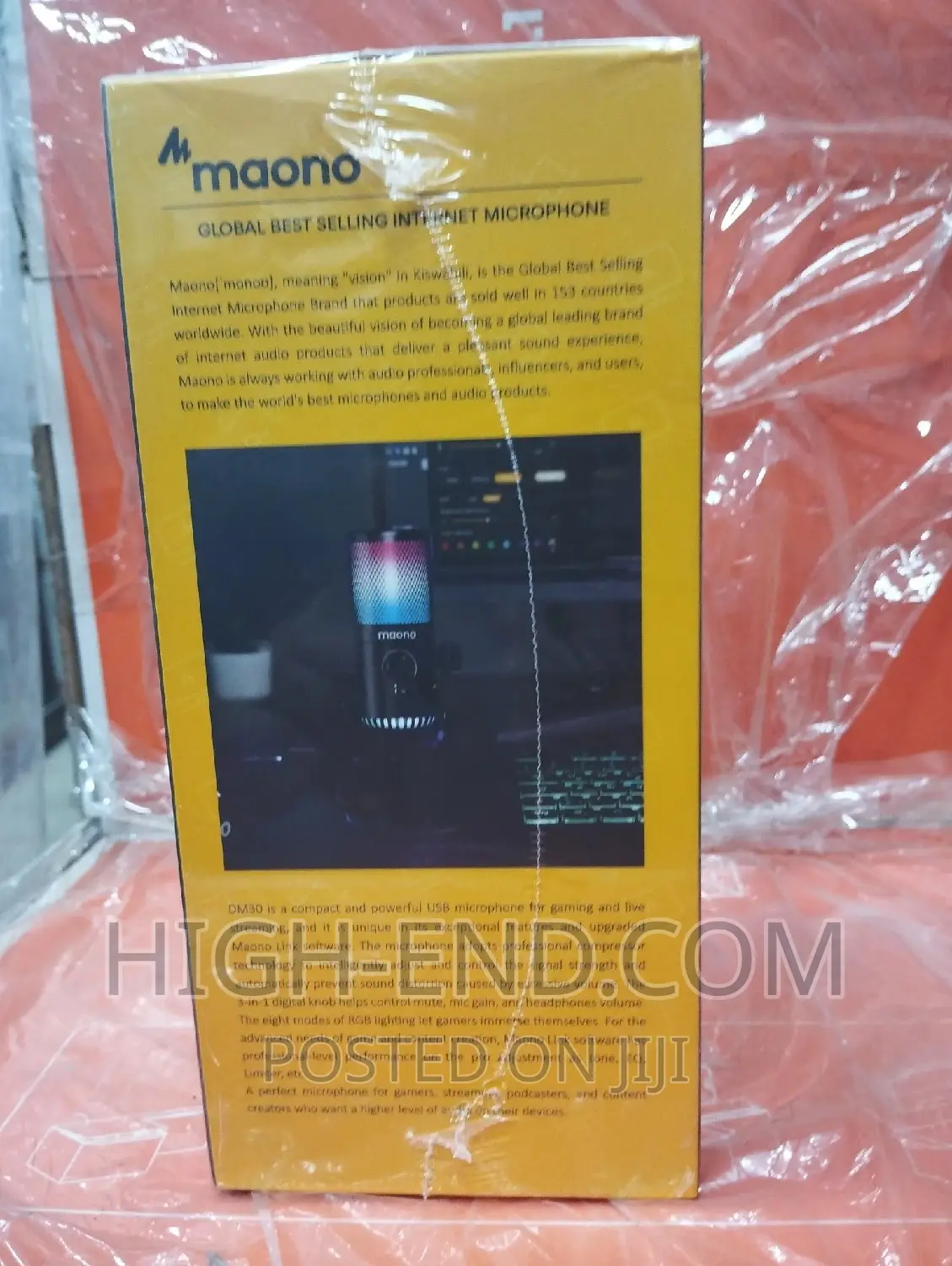 Maono Dm30 RGB Programmable USB Condenser Microphone