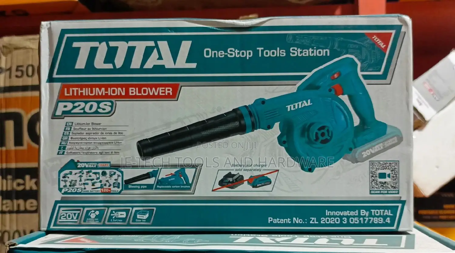 Total Lithium- Ion Blower - With 20V Battery and Charger