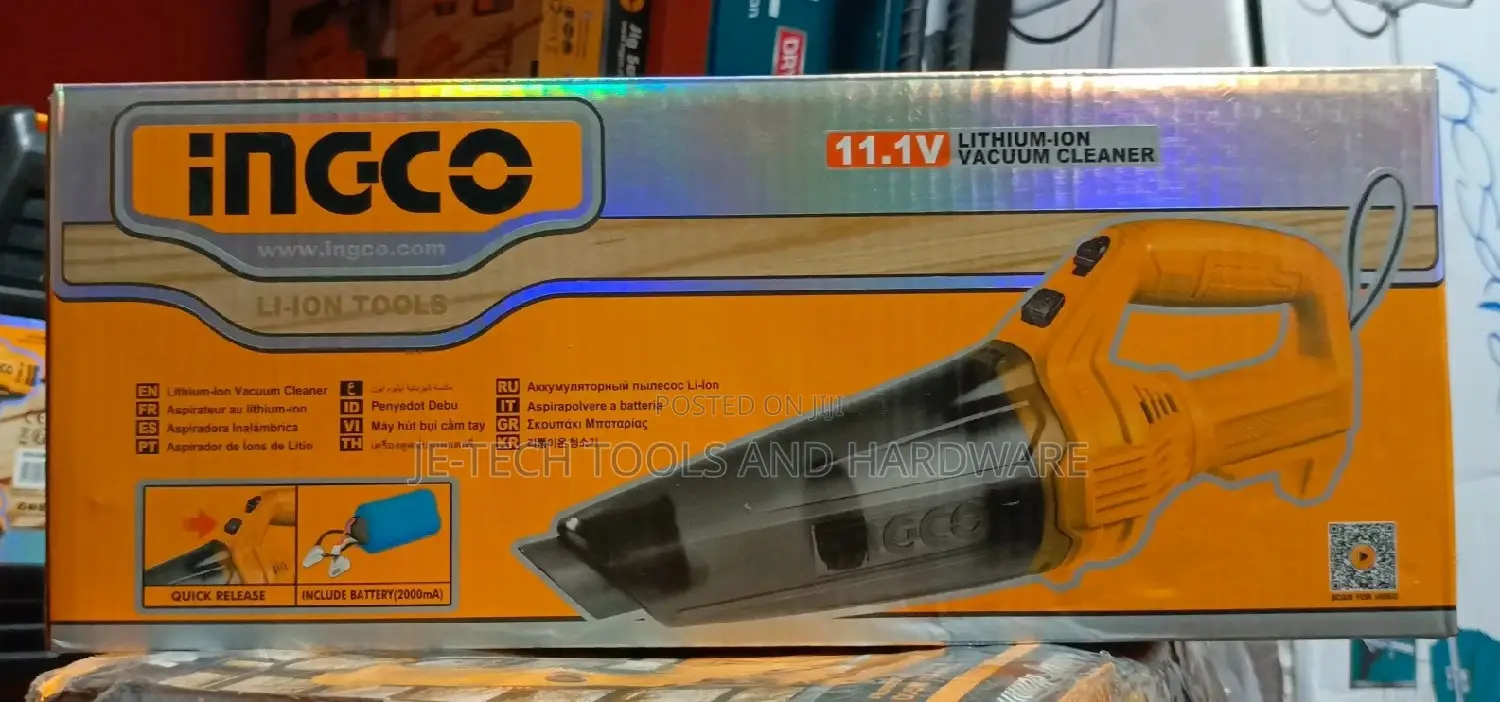 Ingco Cordless Vacuum Cleaner - 11.1v