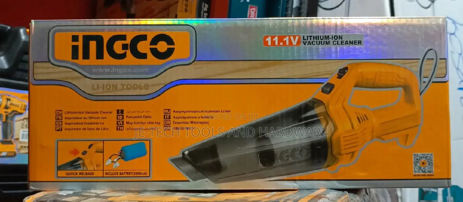 Ingco Cordless Vacuum Cleaner - 11.1v