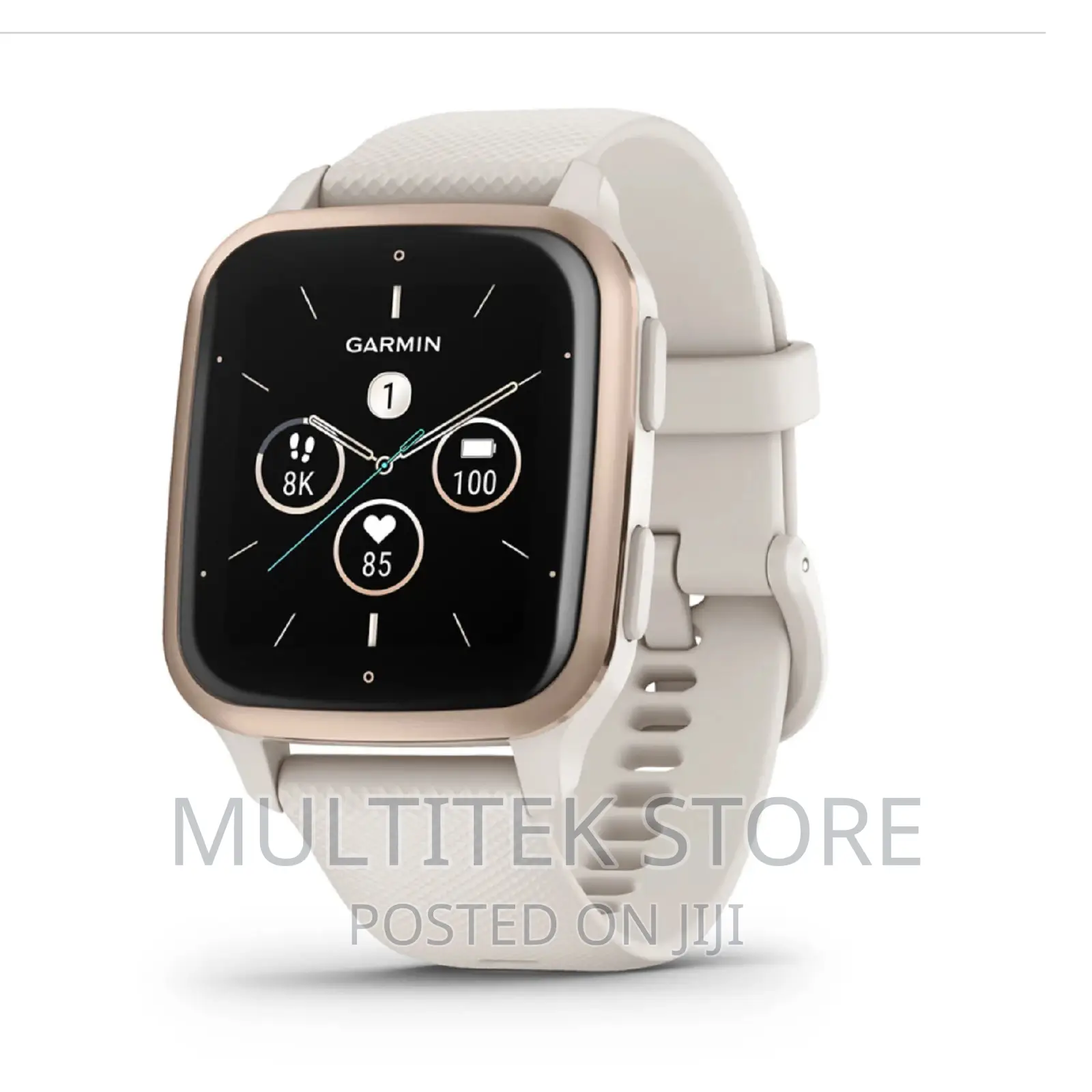 Venu Sq 2 – Music Edition Peach Gold Aluminum Bezel With I