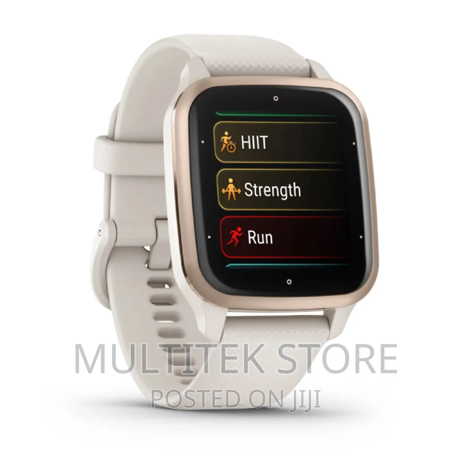 Venu Sq 2 – Music Edition Peach Gold Aluminum Bezel With I