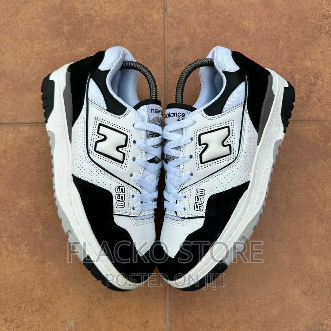 Original New Balance 550 Panda White Black Toe Sneakers