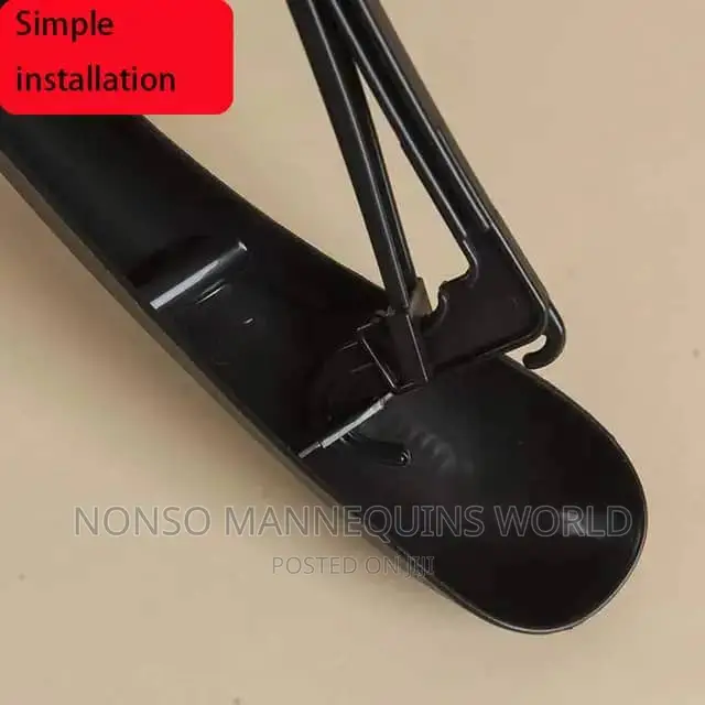Luxury Suit Hanger With Bar Black Coat Plastic Hanger
