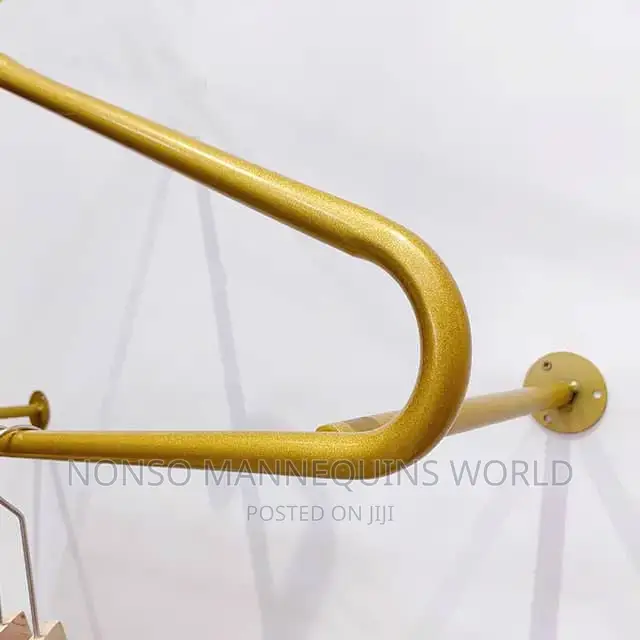 Gold Metal Garment Wall Racks