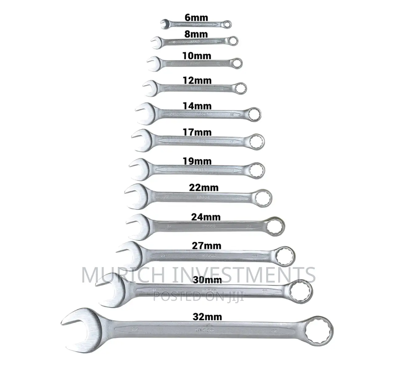 HKSPA1143 12pcs Combination Spanner Wrench Set 6-32mm
