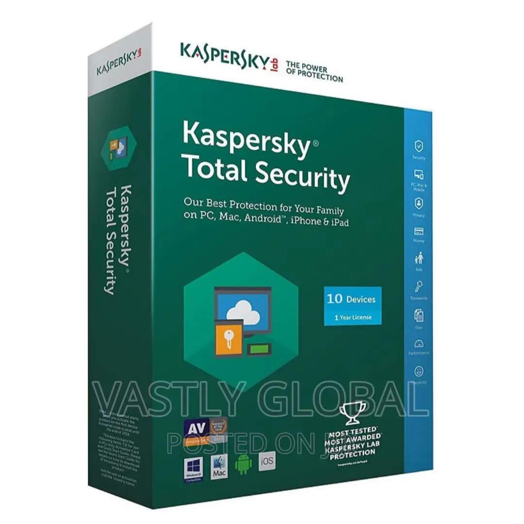 Kaspersky Total Security 10 Users - 1 Year