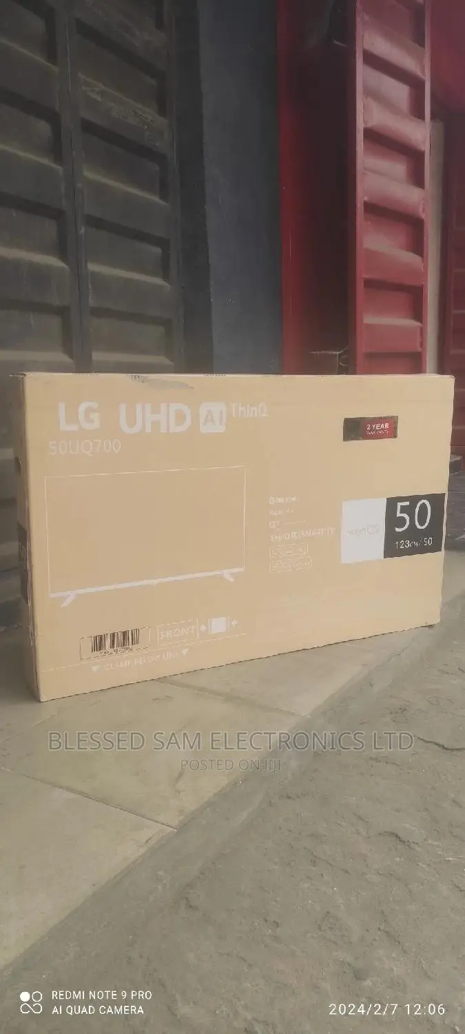 2026>Lg 50'inch Android Smart Netflix ,Youtube> Flameless Tv