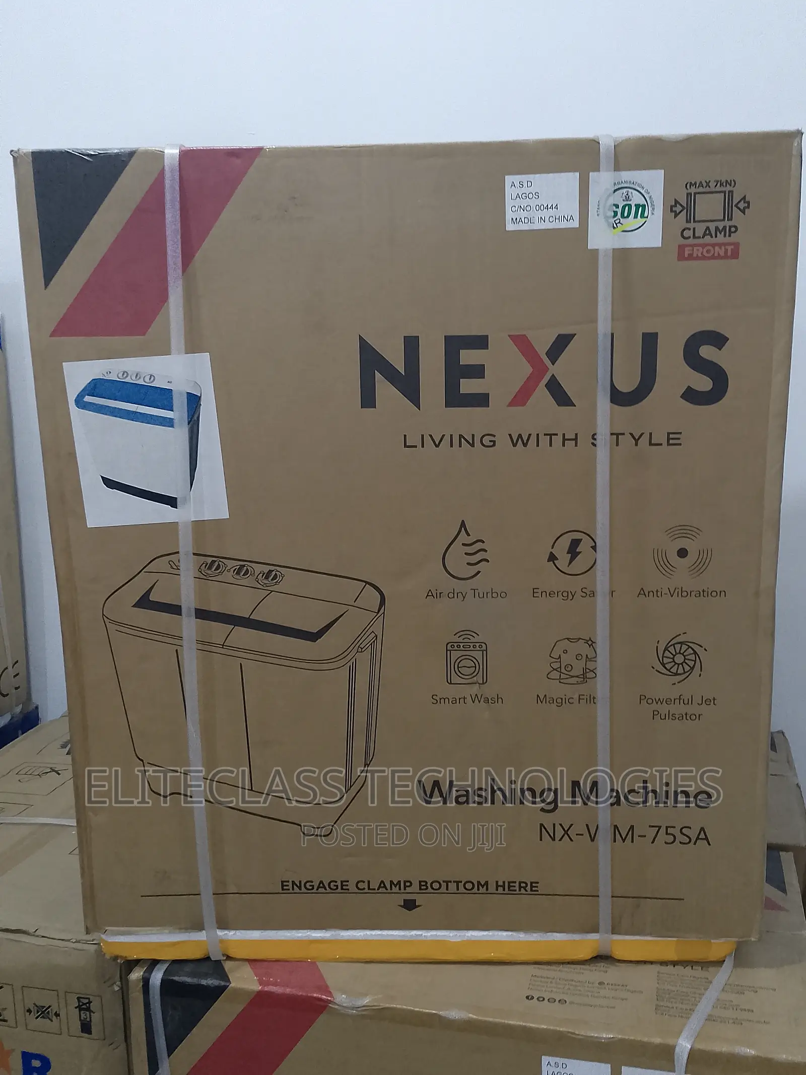 Nexus NMWM75SA Is a 7.5kg Twin Tub Washing Machine.
