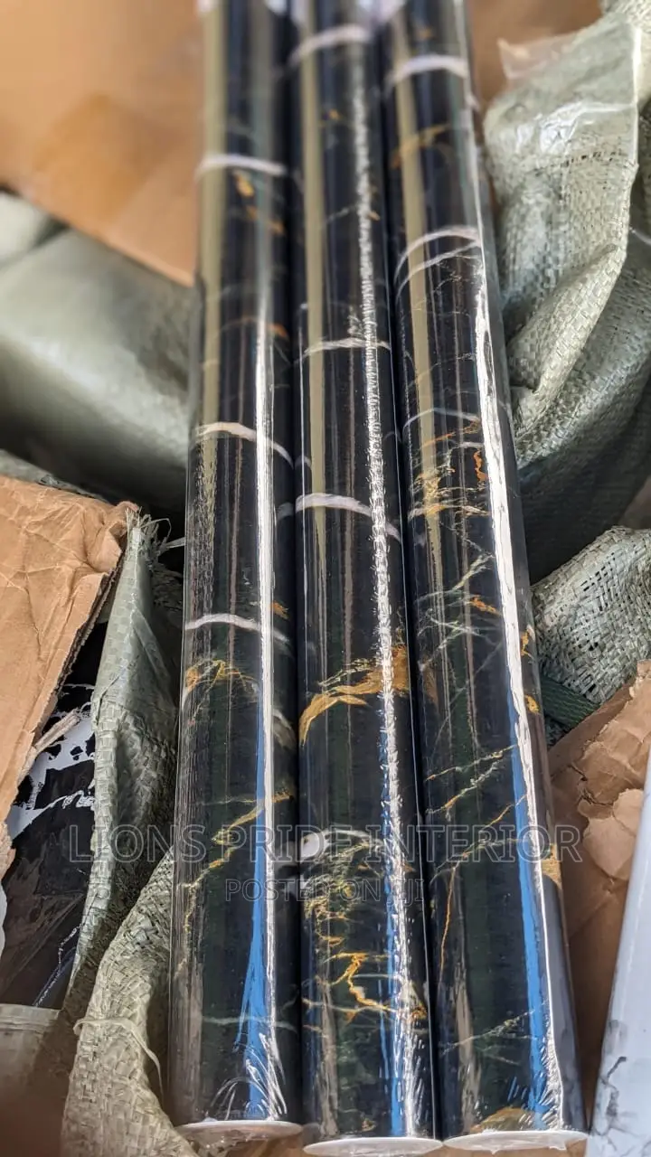 Black Marble Self Adhesive Wallpaper