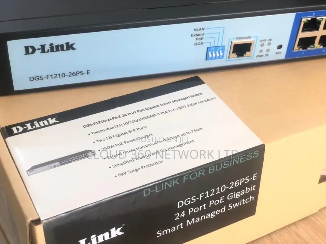 D-Link DGS-F1210-26PS-E – 24 Port Managed Gigabit Switch