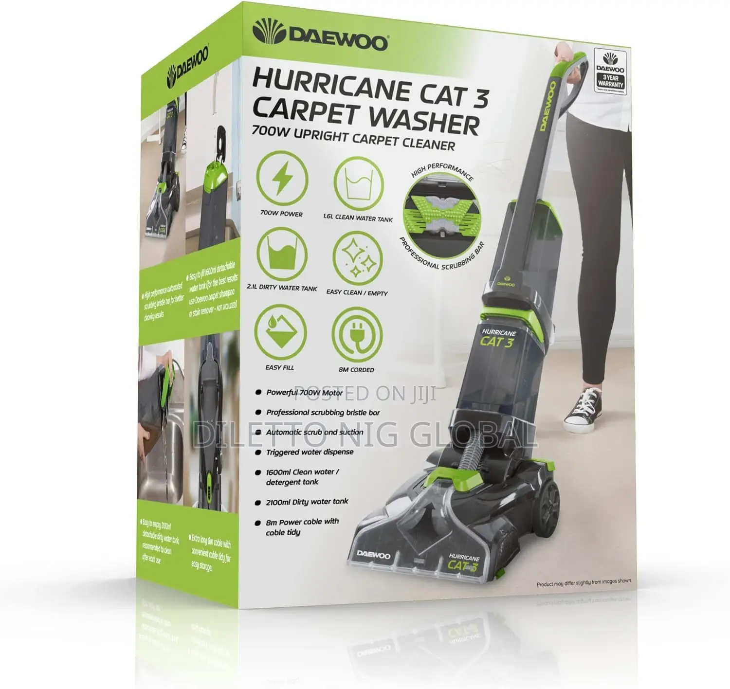 Daewoo Hurricane Cat 3 Carpet Cleaner Washer