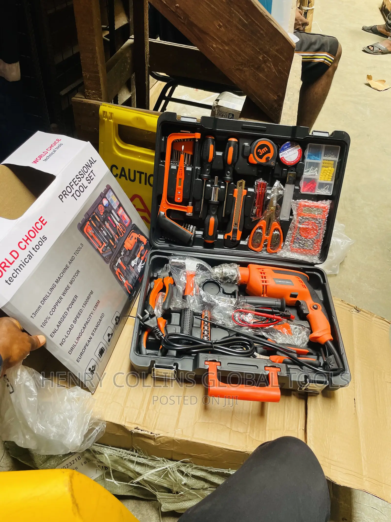 Electrical Tools Box With Electric Drilling Machine