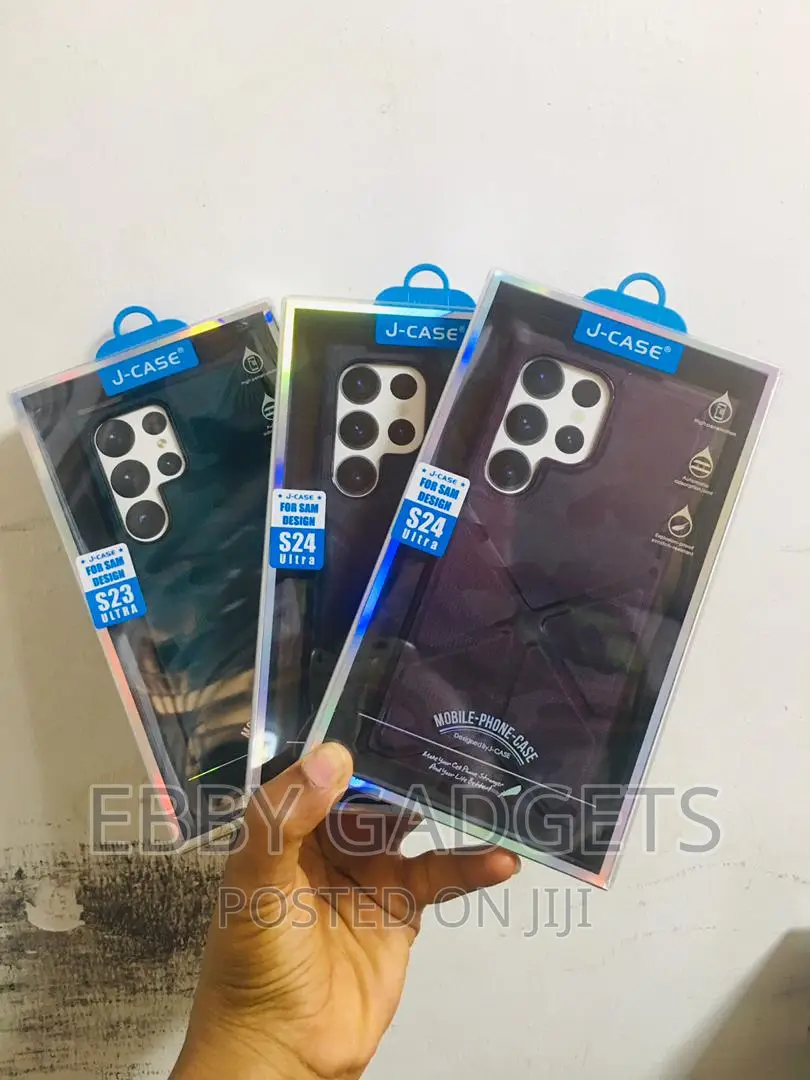 J-Case Case With Kickstand Leather Cover for S24ultra