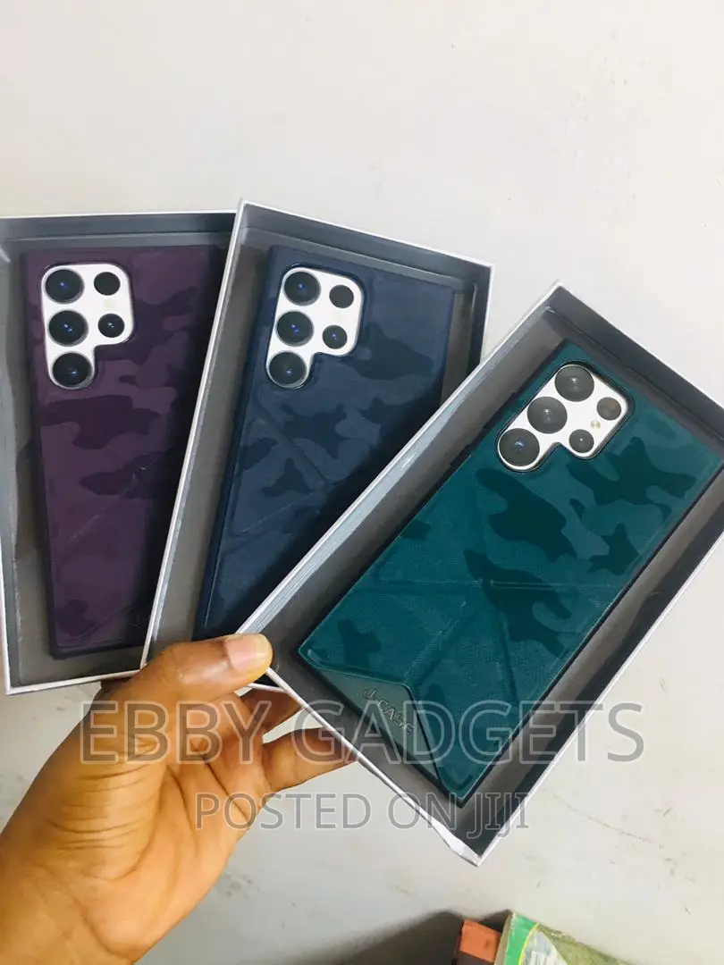 J-Case Case With Kickstand Leather Cover for S24ultra