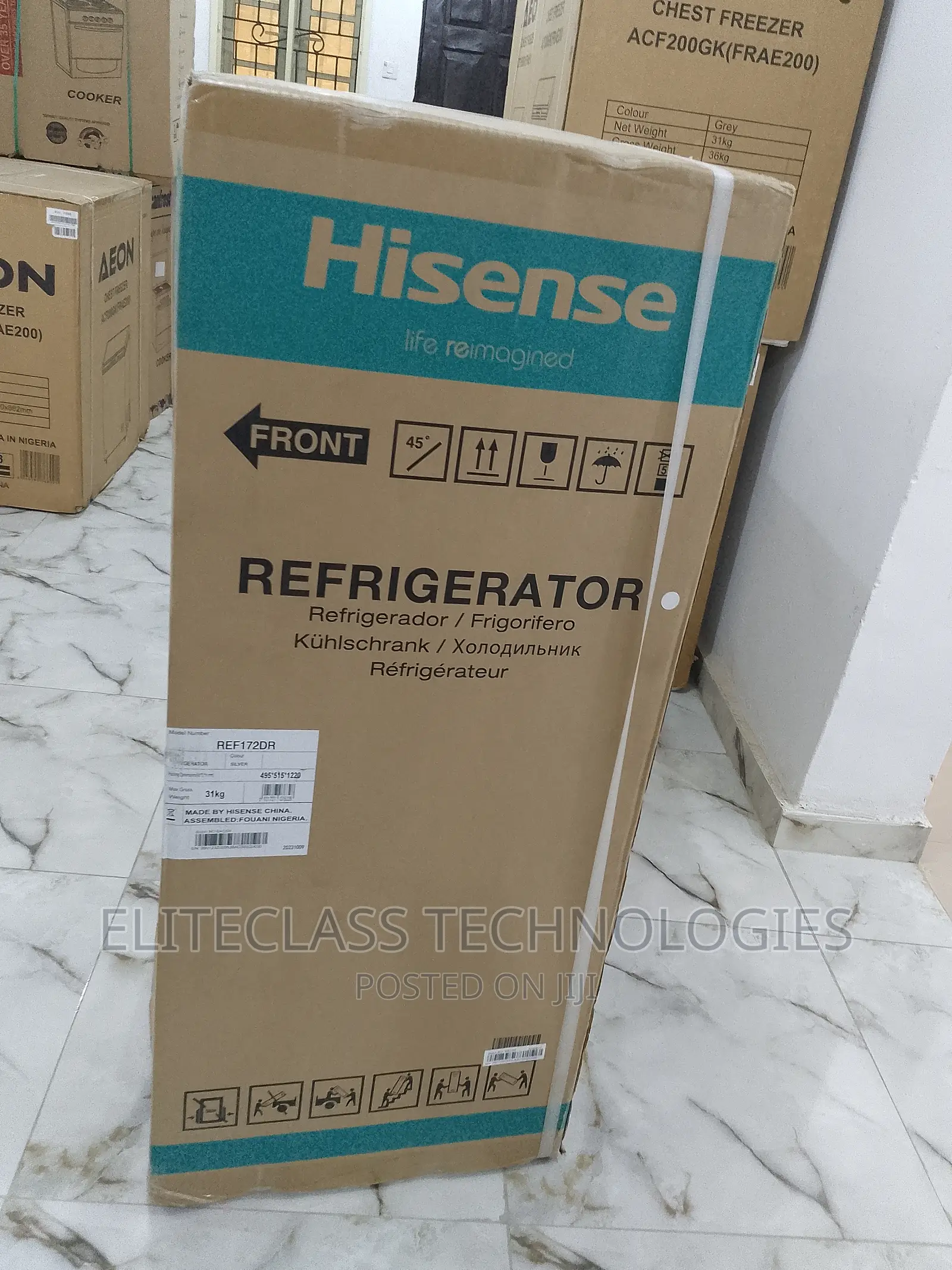 Hisense Smart REF172-DR 124 Litres Top Freezer Refrigerator