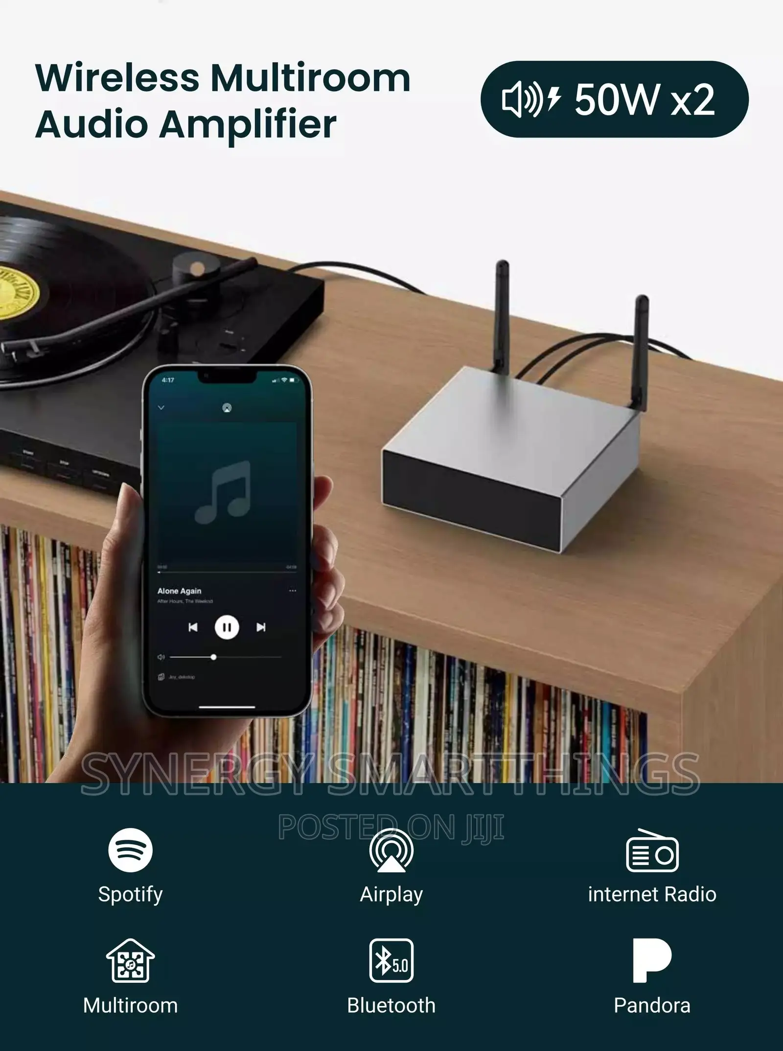 Arylic A50+ Multiroom Smart Home Amplifier 50watts X2
