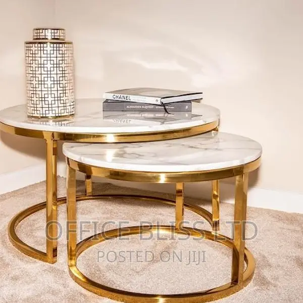 New Modern Living Room 2 in 1 Marble Center Table