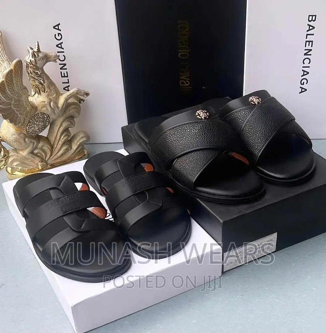 Original Leather Roberto CAVALLI Slipers