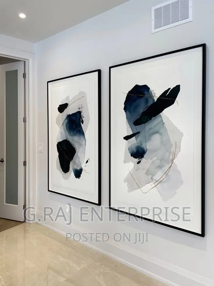 2sets of Artwork With Canvas and Black Frame Pay on Delivery