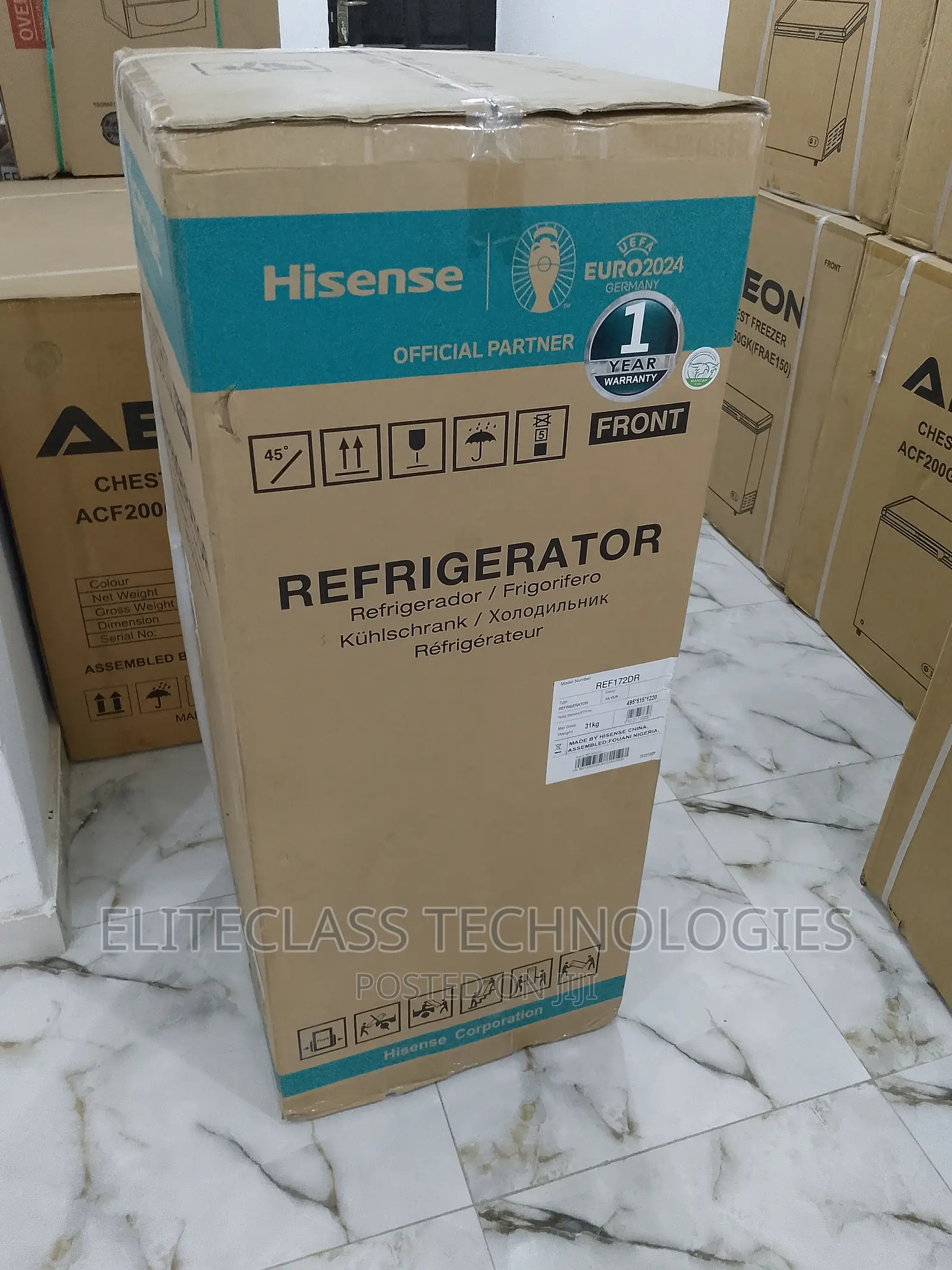Hisense 124 Litres Top Freezer Refrigerator (REF-172-DR)