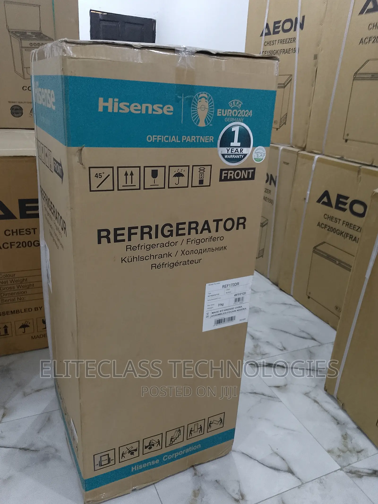 Hisense 124 Litres Top Freezer REF172DR Refrigerator