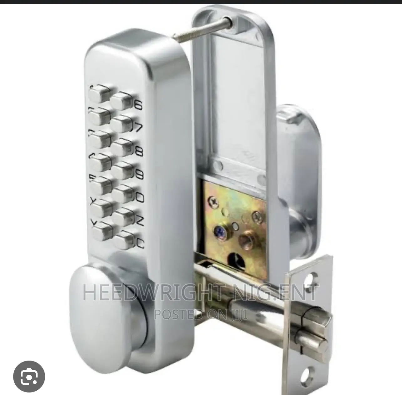 Push Botton Code Security Lock With Knob Handle