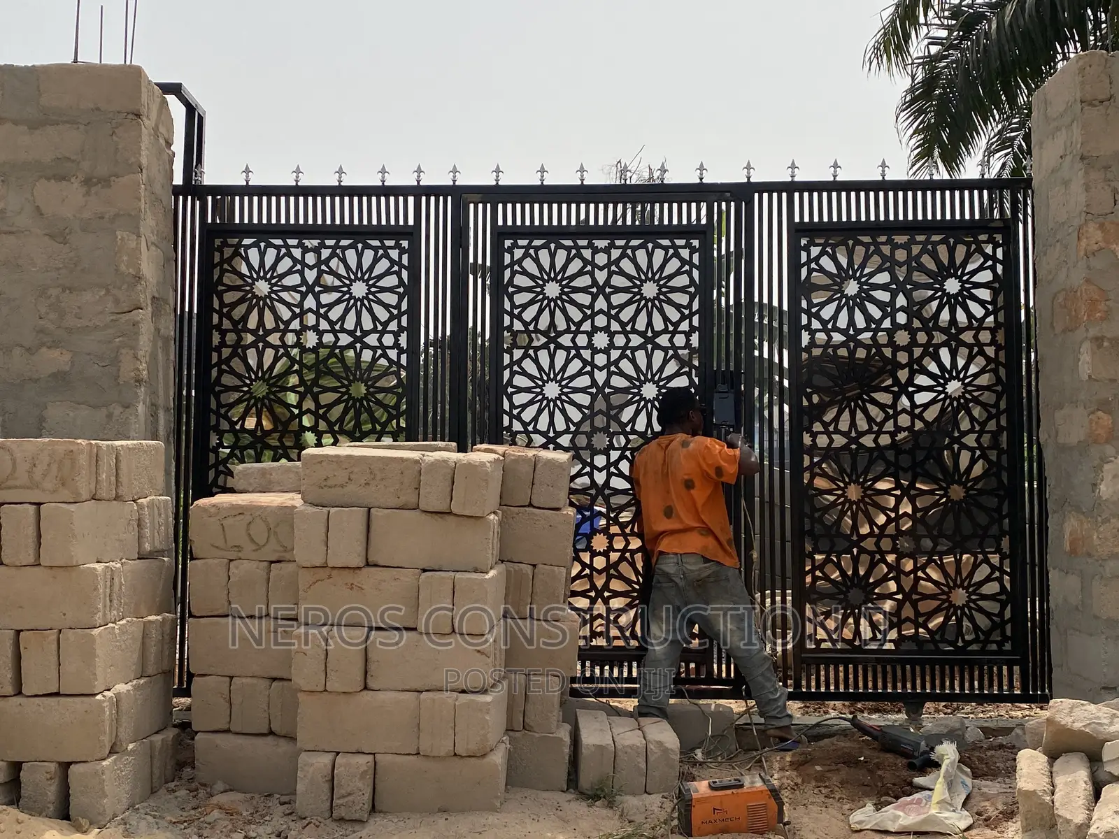 14 Ft Laser Cut Rolling Gate