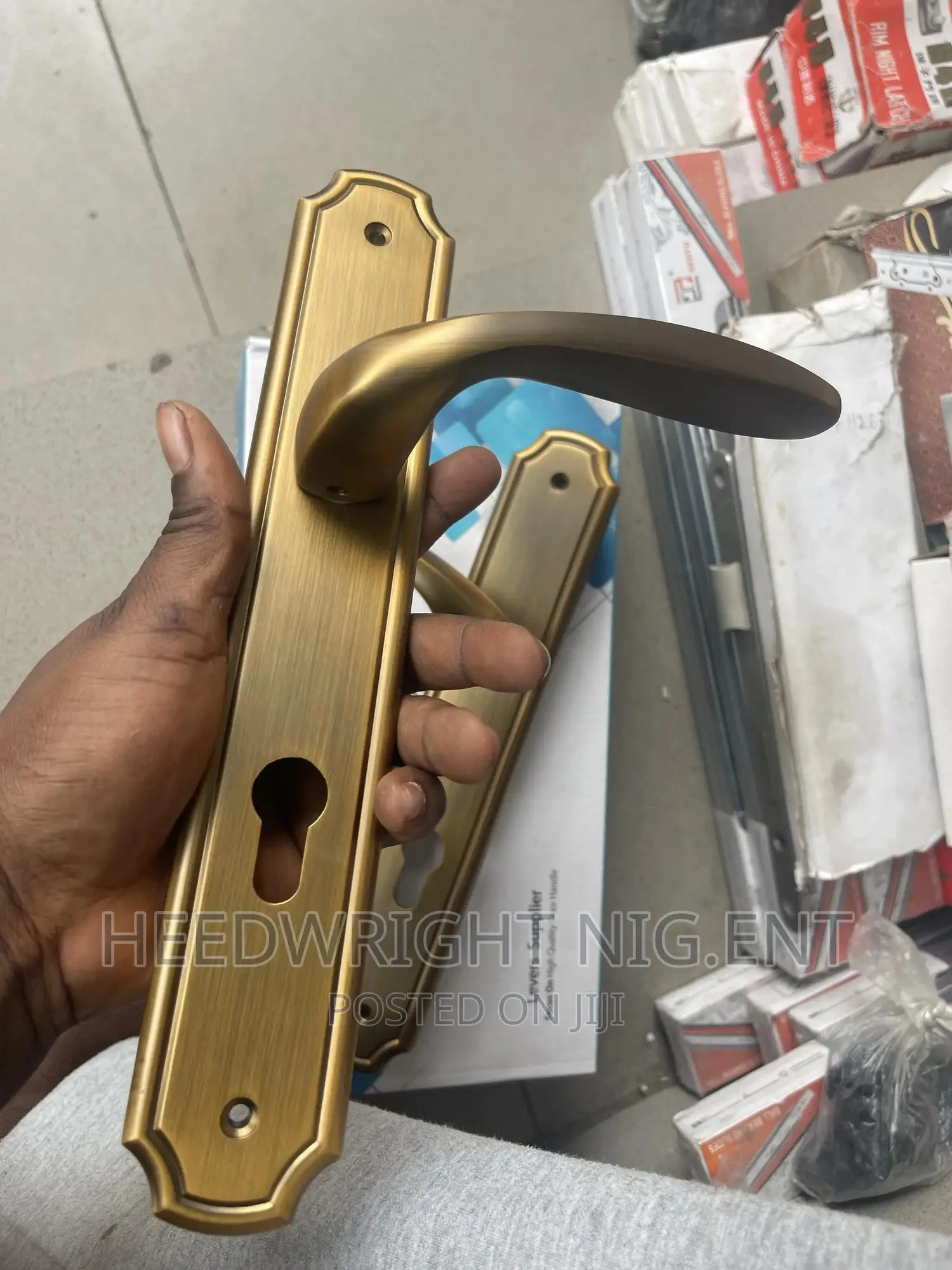 Deluxe Bronze Security Door Lock