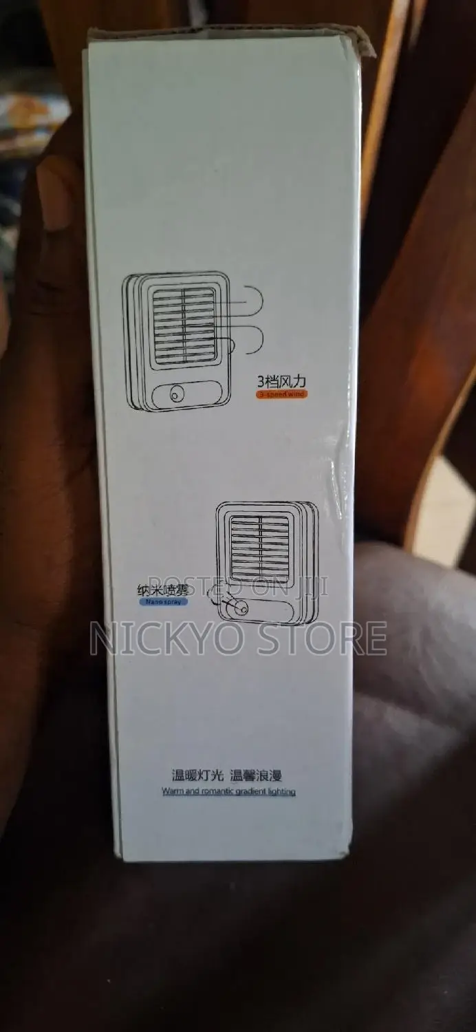 Cooling Fan USB Nano Spray Design LED Portable Air