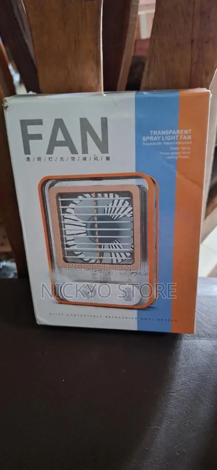 Cooling Fan USB Nano Spray Design LED Portable Air