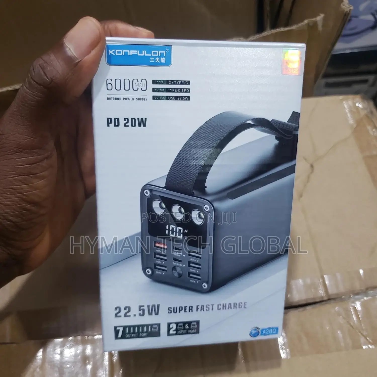 KONFULON 60000mah High Capacity Power Bank Fast Charging